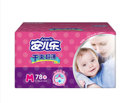 Anerle 安儿乐 婴儿纸尿裤 M78片