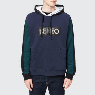 限尺码：KENZO 高田贤三 字母LOGO 男士连帽卫衣