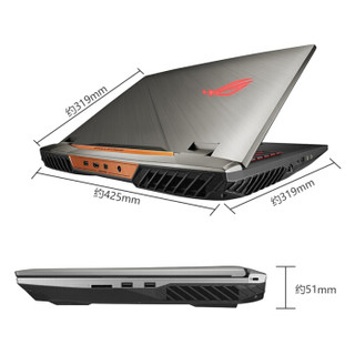 ROG 玩家国度 超神2S 17.3英寸笔记本电脑 (i9-8950H、512GB*3、32GB、RTX2080 8G)