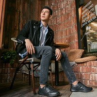  SKECHERS 斯凯奇 65411 男士绑带软底皮鞋