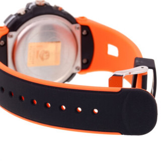 Disney 迪士尼 TLY-034 米奇LED多功能中性手表 橙色塑胶带