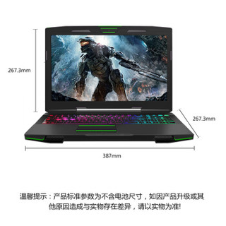 Hasee 神舟 Z7-KP7GE 15.6英寸 笔记本电脑 (黑色、酷睿i7-8750h、8GB、256GB SSD、GTX 1060 6G)