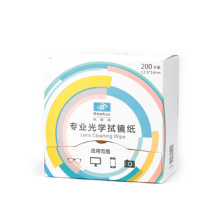 essilor 依视路 镜片清洁湿纸巾 200片