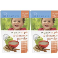 Bellamy's 贝拉米有机婴儿米糊苹果 肉桂味 125g