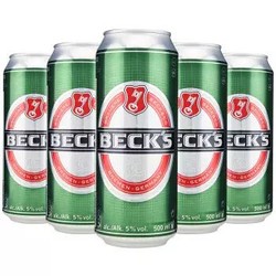 贝克（Beck's）啤酒 500ml*24听 德国进口 整箱装 *3件