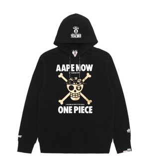 Aape×OnePiece 联名款航海王 9265XXB 男士印花连帽加绒卫衣