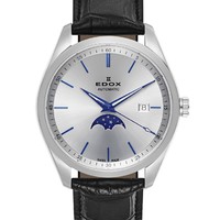 值友专享：EDOX 依度 Les Vauberts 80505-3-AIBU 男士机械腕表