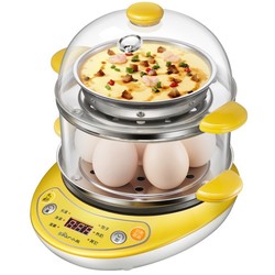小熊家用煮蛋器双层自动断电蒸蛋器迷你多功能早餐全自动电煎蛋器