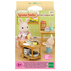 Sylvanian Families 森贝儿家族 过家家玩具 5090 仿真厨房家具手推餐车