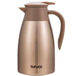 日本泰福高304不锈钢保温壶小开水壶 咖啡壶热水瓶家用暖水壶1.5L