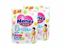 Merries 花王 拉拉裤增量装 大号L50片 (适合9-14kg)(2包，箱装)