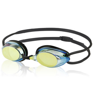 英发 泳镜 防雾高清竞速比赛训练镀膜小镜框青少年男女游泳眼镜 Y570AFM 黑色