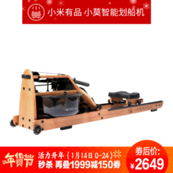 小米小莫智能木质水阻划船机家用商用划船器健身器材 pro