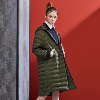 雪中飞 SNOWFLYING X70130032 女士中长款修身羽绒服