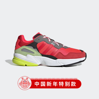  adidas 阿迪达斯 YUNG-96 男子休闲运动鞋 (休克红/浅猩红/亮黄荧光、41)