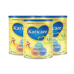 Karicare 可瑞康 牛奶婴幼儿配方 2段*3罐