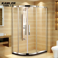 KAMLER 卡姆勒 定制不锈钢弧扇形淋浴房