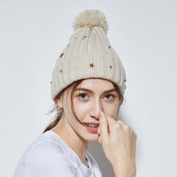 EMXEE嫚熙冬季款保暖时尚防风月子帽