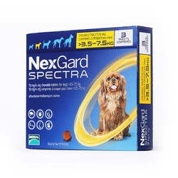 NexGard Spectra 超可信 犬用体内外驱虫药 3.5-7.5kg