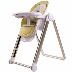 桫椤   多功能可折叠便携式婴儿餐椅   高贵鹅黄色