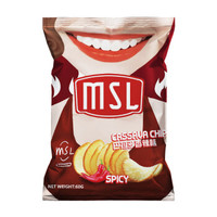 印尼进口 MSL木薯片休闲装膨化食品60g