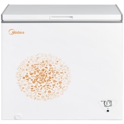 美的(Midea)203升 家用冰柜 冷藏冷凍轉換冷柜 節能省電臥式冰箱(白色) BD/BC-203KM(E)