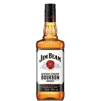 金宾（Jim Beam）洋酒 美国波本威士忌750ml（原白占边威士忌） 普通