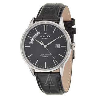 EDOX 依度 Les Vauberts系列 83007-3-NIN 男士机械腕表