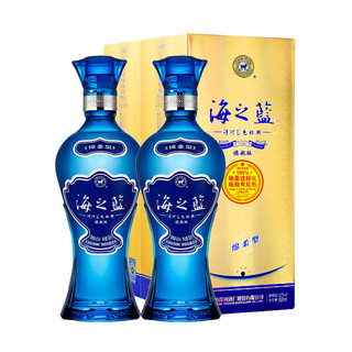 蓝色经典 海之蓝42度520ml*2瓶装绵柔型浓香型白酒