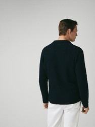 Massimo Dutti 00913303401 男士细纹理开衫