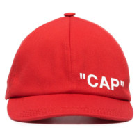 OFF-WHITE "CAP" 斜纹棉棒球帽