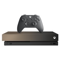 Microsoft 微软 Xbox One X 游戏机 1TB 渐变金特别版