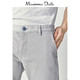 Massimo Dutti 00046049811 修身版仿牛仔布细斜纹棉质长裤