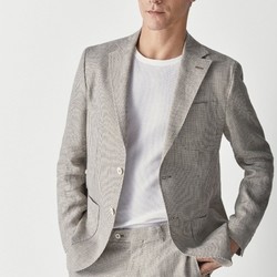 Massimo Dutti 02042098710 男士亚麻西服 