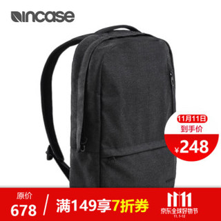 Incase 轻便紧凑苹果笔记本 Macbook Pro 15吋 双肩电脑包书包 灰黑色 15.4寸 *2件