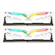 十铨 夜鹰 RGB DDR4 16G （8G*2）3200 台式电脑内存 白色