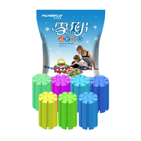 POLYMER CLAY 中号雪花片 彩色袋装300片 送教程图