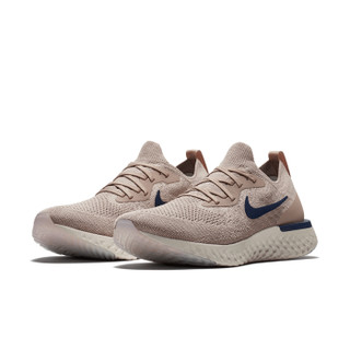 NIKE 耐克 AQ0067-201 耐克 NIKE EPIC REACT FLYKNIT 男子跑步鞋 褐灰/浅蓝/幻影灰 42.5