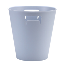 妙然简约家用垃圾桶 好品质客厅卫生间桶敞口可挂垃圾袋 浅灰色两个装 *2件
