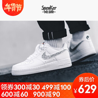 NIKE 耐克 BQ5361-100 Air Force 1 空军一号 休闲板鞋 (白色、42.5)