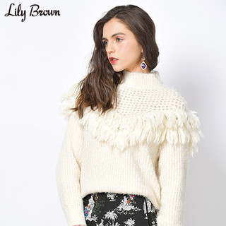 Lily Brown 莉莉 布朗 LWNT175063 女士流苏针织上衣