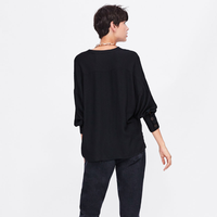 ZARA 08194652800 女士排扣饰罩衫