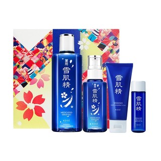 SEKKISEI 雪肌精 繁花新岁礼盒(水330ml+乳130ml+洁肤油35ml+洗颜霜70g)