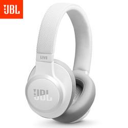 JBL 杰宝 LIVE 650BTNC 主动降噪耳机 优雅白