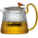 锤纹壶玻璃茶壶单壶功夫泡茶壶家用煮茶耐高温过滤花茶壶茶具套装
