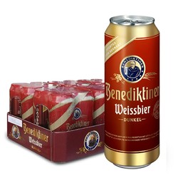 Benediktiner 百帝王 小麦黑啤酒 500ml*24听 *3件