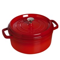 Staub 经典系列 珐琅铸铁炖锅 20cm 樱桃红 +凑单品