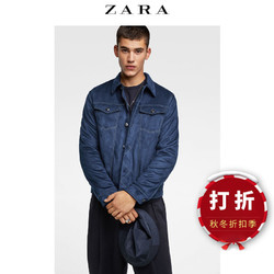 ZARA 男装 绒面质感夹克外套 00706324401