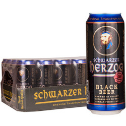 Schwarzer Herzog 歌德 黑啤酒 500ml*24听 *3件