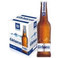 爱德维斯啤酒 喜力旗下高端白啤 奥地利进口 经典旋盖开瓶 330ml*9瓶装   （Edelweiss） *2件